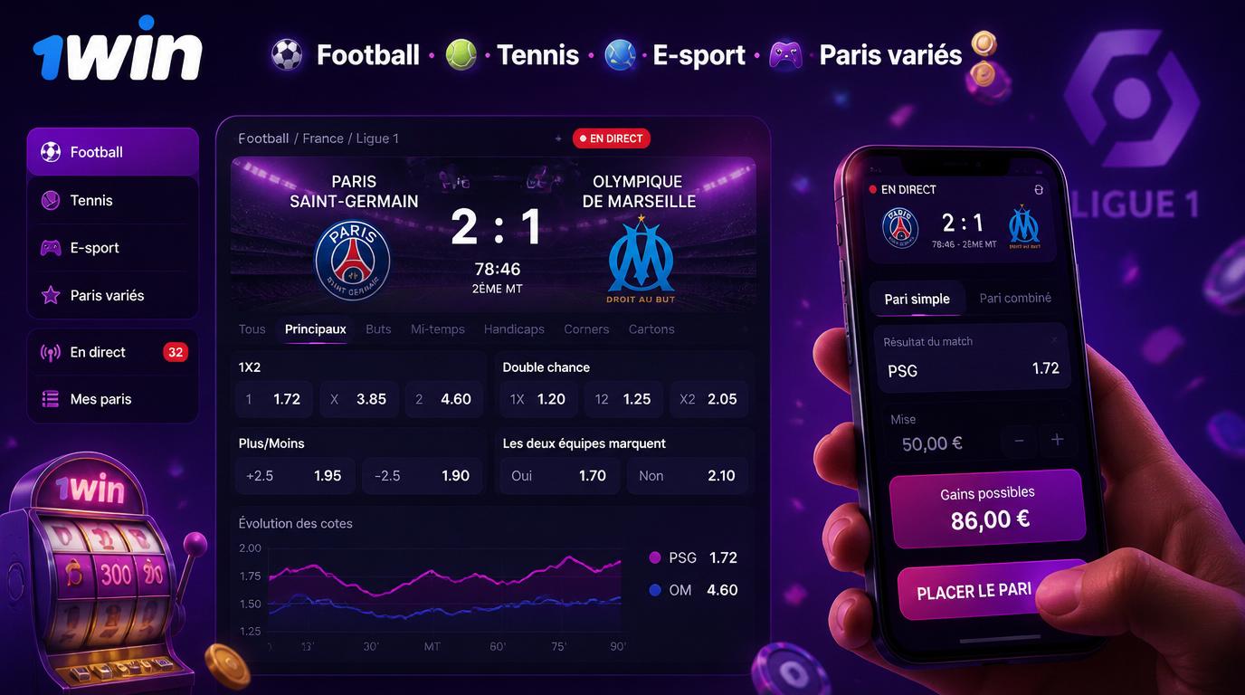 interface de paris sportifs très variée avec sports populaires en France